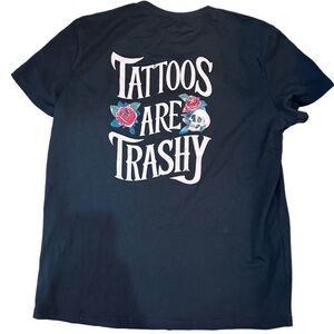 Edgy Black Tee with Graphic Print